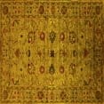 thumbnail image 1 of Ahgly Company Indoor Square Oriental Yellow Industrial Area Rugs, 5' Square, 1 of 4