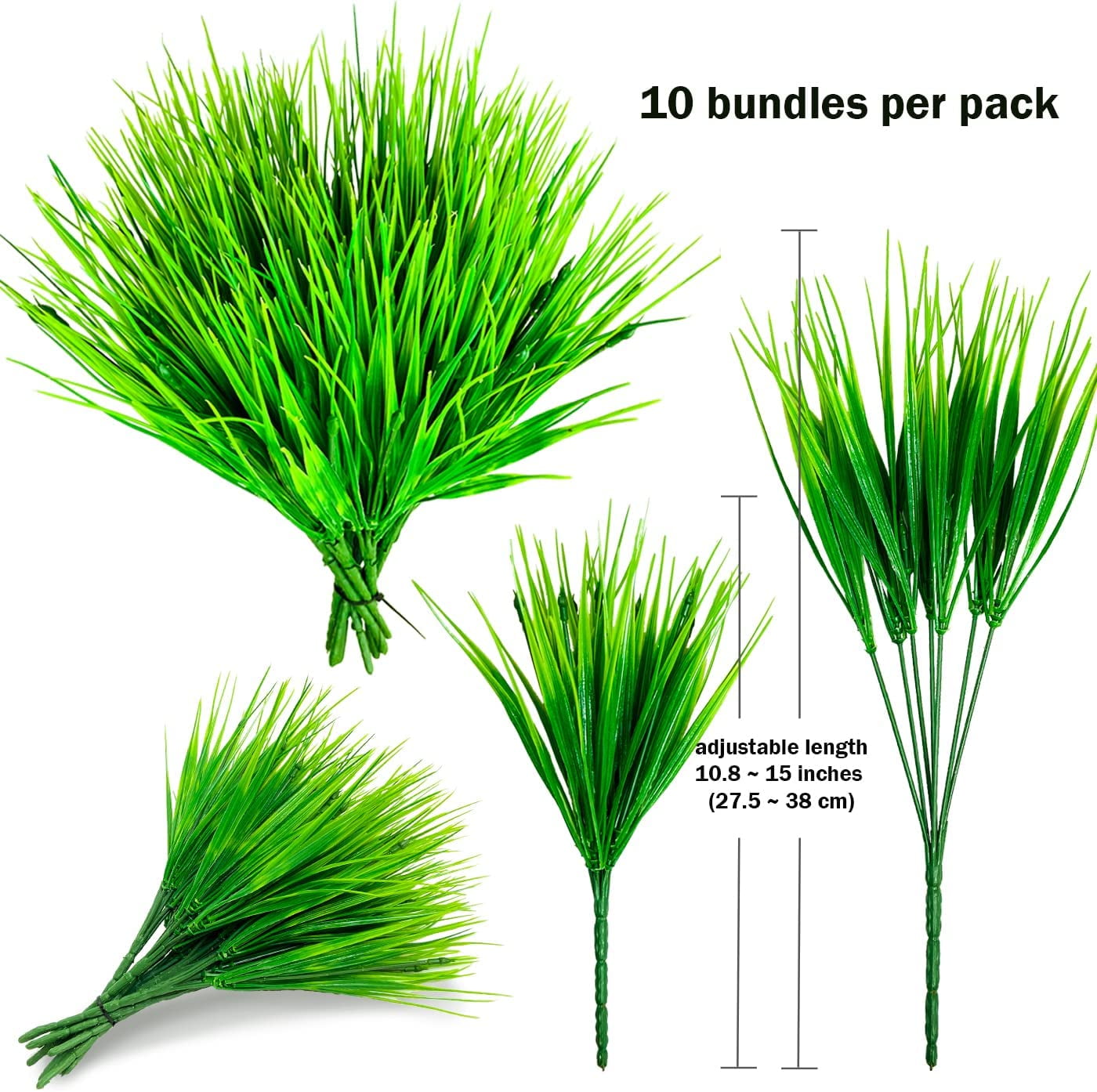 Artificial Flowers Outdoor, 20 Bundles Artificial Plants UV Resistant Fake Plants for Outdoors Outside Front Porch Window Box Hanging Planter Decoration