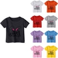 thumbnail image 4 of LIaqionyy Toddler Girls Boys Easter's Day T-Shirt Happy Easter Rabbit Graphic Shirts Kids Cotton Short Sleeve Tops 1-14Y, 4 of 4