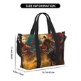 thumbnail image 2 of Travel Duffle Bag Colorful Bull Western Man Travel Tote Bags Carry on Luggage Waterproof Weekender Bags with Top Handle Adjustable Shoulde Strap for Travel Gym, 2 of 5