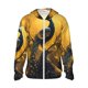 thumbnail image 1 of Fotbe Elegant Gold Leaf Peacock Chaqueta con Protección Solar UPF 50+ para Hombre y Mujer, Camisa con Capucha y Bolsillos-Medium, 1 of 7
