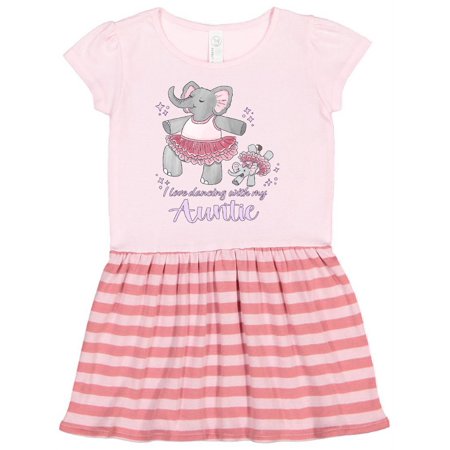

Inktastic I Love Dancing With My Auntie Gift Toddler Girl Dress