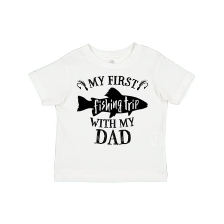 

Inktastic My First Fishing Trip with My Dad Gift Toddler Boy or Toddler Girl T-Shirt