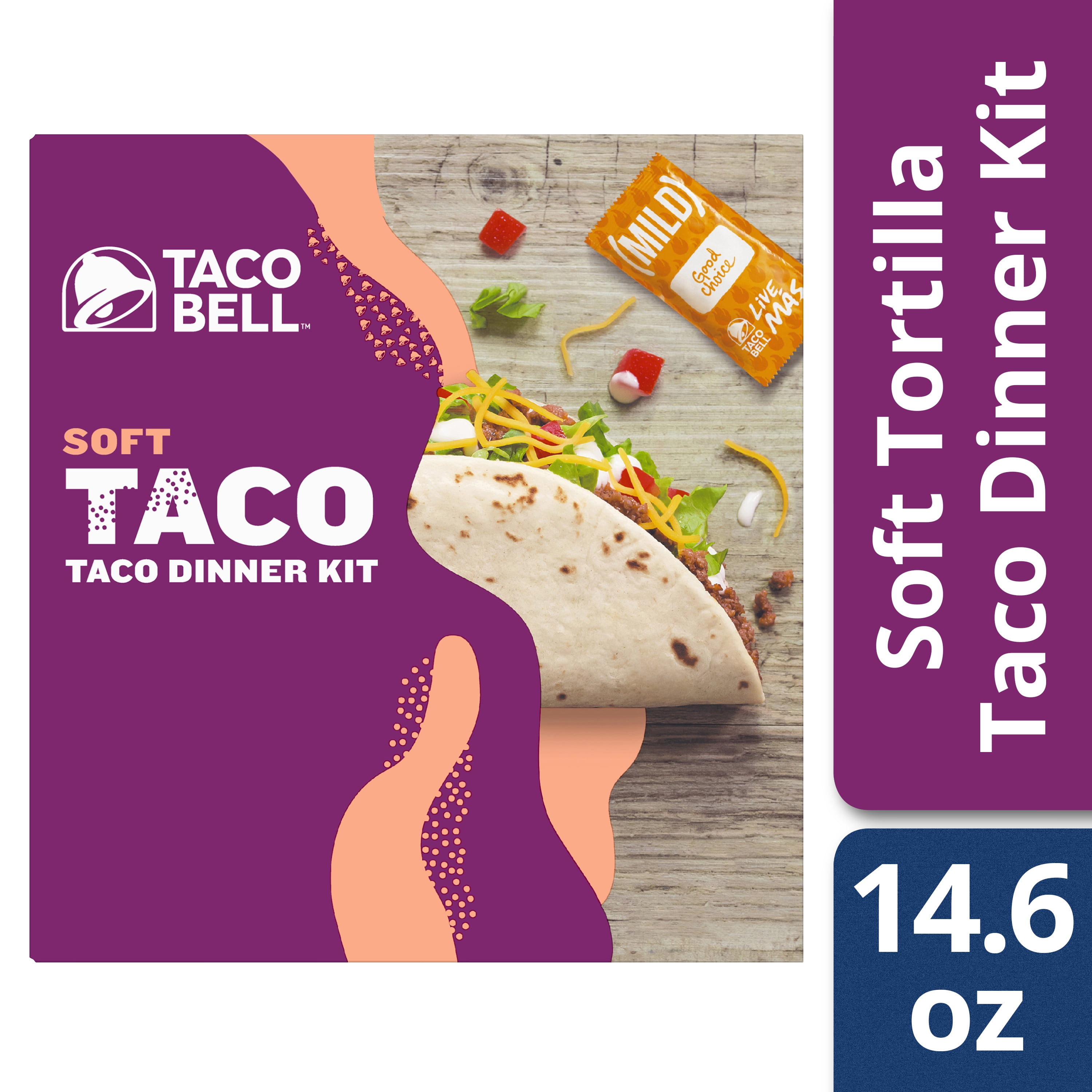 Taco Bell Soft Tortillas Taco Dinner Kit, 10 count Box