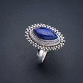 thumbnail image 2 of StarGems&reg; Natural Lapis Lazuli Handmade 925 Sterling Silver Ring 7 F0040, 2 of 7