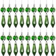 thumbnail image 3 of Chandelier Lamp 20PC Icicle Crystal Prisms Hanging Drop Pendant Christmas Decor, 3 of 19