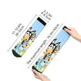 thumbnail image 4 of Silaia Bluey Print Adult Socks,Ankle Athletic Running Socks,Cushioned Breathable Low Cut Sports Tab Socks for Men and Women,Moisture-Wicking Crew Socks, 4 of 7