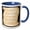 Blue/White, variant on 3drose, Haley the Meaning, 15oz Mug