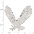 thumbnail image 3 of Sterling Silver Polished Textured Eagle Chain Slide Open back Fits Glamorous Lustrous Beautiful Bring sparkle and sophistication to your day, 3 of 4