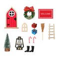 thumbnail image 2 of Kits de Navidad Mini Atrio exquisita artesanía conjunto de casa en Wdftyju miniatura adorno de fiesta simulación de Mini casa para el hogar armario esquinero, 2 of 3