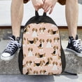thumbnail image 6 of Rocae Beagle Dog On Brown print Computer bag with separate compartment, suitable for 15 inch laptop backpack, gift for men and women, 6 of 8