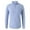 A-Blue79, variant on FINALGANG Men Summer Shirt Solid Color Long Sleeve Turndown Collar Buttons Down Shirts Suit Top With Pocket Durable Clothes