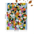thumbnail image 3 of Abstract Geometric Cubes Canvas Print Wall Art for Living Room Office Dining Room Hallway, 3 of 8