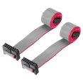 thumbnail image 1 of Unique Bargains IDC 12Pin Flat Ribbon Cable, 2.0mm Pitch FC to FC Connector 30cm Length Grey Jumper Wire Computer DVD, 2Pcs, 1 of 5