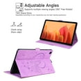 thumbnail image 6 of Stand Case for All-New Paperwhite 2021(6.8" 11th Gen), Allytech Smart PU Leather Shockproof Auto Wake Sleep Book Embossed Butterfly Cover with Card Slots/Stylus Loop for Kindle Paperwhite 2021, Purple, 6 of 7