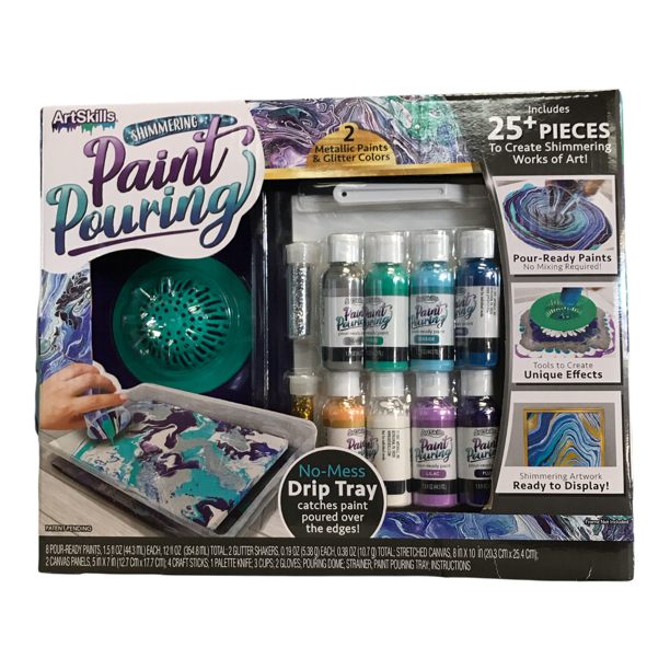 ArtSkills Unisex Acrylic Paint Pouring Art Activity Kit for Youth or