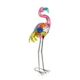 thumbnail image 4 of Alpine Corporation Metal Colorful Flamingo with Leaves Decor, 4 of 12