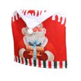 thumbnail image 6 of Biplut Chair Cover Double Printed Snowman Christmas Style Santa Claus Fade-resistant Decoration Reusable Christmas Home Chair Cover for Festival (Type F), 6 of 13