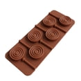 thumbnail image 6 of 6-Rod Silicone Lollipop Cake Mold – Food-Grade Chocolate & Candy DIY Decor Tool for Cake Pops, Jelly, Soap Crafts, Flexible, Reusable & Space-Saving Brown, 6 of 7