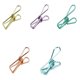 thumbnail image 1 of Pinzas para ropa resistentes y multiusos: sujeción fuerte para ropa, toallas, archivos y más, 5 diseños coloridos, pinzas para ropa de metal resistentes al viento, paquete de 20, 1 of 5