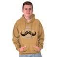 thumbnail image 3 of Funny Moustache Responsibility Joke Hoodie Hooded Sweatshirt Men Brisco Brands 2X, 3 of 6