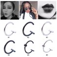 thumbnail image 2 of Lip Ring No Piercing Stainless Steel Decorative Fake Nose Ring Faux Lip Hoop, 2 of 10