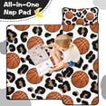 thumbnail image 4 of White Leopard Basketballs Pattern Toddler Nap Mats for Kids Preschool,Sleeping Mat Bag or Kids,Toddler Sleeping Bag,Toddler Nap Mat or Daycare, 4 of 6