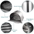 thumbnail image 4 of 3X Extractor de Escape Anticorrosión de Campana de Ventilación de Acero Inoxidable Impermeable de 4 Pulgadas Y 100 mm para Cubierta de Salida de Aire de Pared, D, 4 of 7