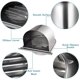 thumbnail image 4 of 3X Extractor de Escape Anticorrosión de Campana de Ventilación de Acero Inoxidable Impermeable de 4 Pulgadas Y 100 mm para Cubierta de Salida de Aire de Pared, D, 4 of 7