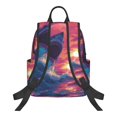 thumbnail image 2 of Naloa Hawaiian Island Beach Shark Print Lightweight DayBackpack Suitable for school, work, shopping, travel, etc., 2 of 5