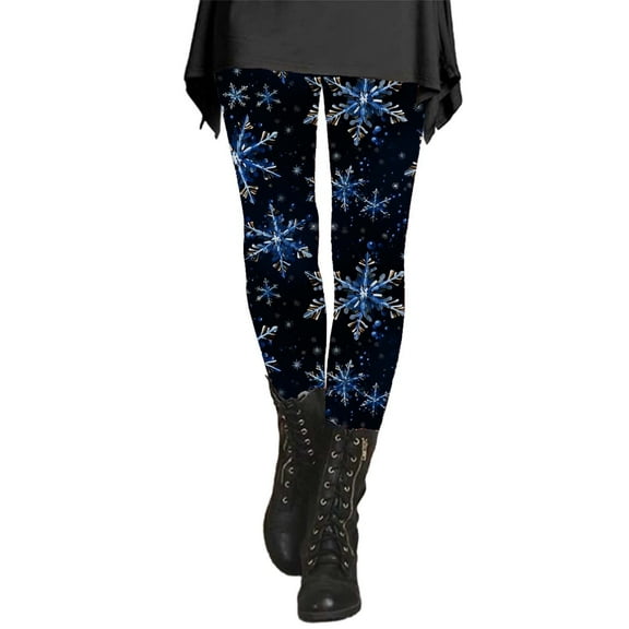 Outfmvch Christmas Leggings for Women Christmas Pants for Women Thermal Leggings for Women Yoga Pants Women Fleece Tights Baggy Sweatpants Tummy Control Leggings for Women Black 4xl