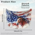 thumbnail image 7 of Uorisanigo Vintage American Flag Horse Auto Hood Cover Removable Waterproof Car Hood Flag Cover Straps Reinforcement Hood Wrap Blanket for Most Sedans Outdoor Decoration, 7 of 7