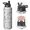 Fireman and Bucket White Pattern-1, variant on Fireman and Uniform Black Pattern Insulated Water Bottle with Straw, Vacuum Insulated Portable Hydration Bottle Double Wall Vacuum Insulation Gifts Ideas for Birthday Holiday Party