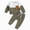 H283-Brown, variant on TOWED22 Toddler Baby Boy Fall Winter Clothes Color Block Long Sleeve Sweatshirt Pullover Tops Joggers Pants Outfit Set