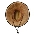 thumbnail image 2 of Mega Cap 8030 Lifeguard Straw Hats - Brown Black, 2 of 4