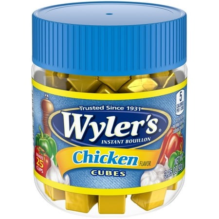 Wyler's Chicken Flavor Instant Bouillon Cubes 3.25 oz. Jar