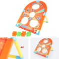 thumbnail image 4 of Bean Bag Toss Game Washer Toss Combo Portable Framed Cornhole Game Set for Intellectual Education (Orange), 4 of 8