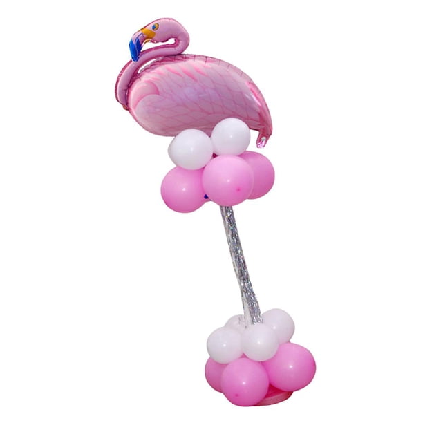 Base de Soporte de de Globo de Flamenco Y de Construcción de para Decoraciones Infantiles de Bienvenida Al Bebé Rosado Gloria conjunto de columnas de globos de flamenco