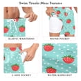thumbnail image 5 of FORMRS Mens Swim Trunks Mesh Liner Quick Dry Casual Beach Board Shorts with Pockets, Sizes S-2XL, Strawberry Pattern, 5 of 9
