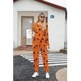 thumbnail image 5 of MINTREUS Halloween Womens Pajama Set Long Sleeve Sleepwear Nightwear Soft Pjs Lounge Sets With Pockets, 5 of 6