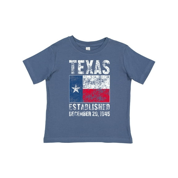 Inktastic Established December 29, 1845 Texas Flag Boys or Girls Toddler T-Shirt