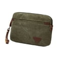 thumbnail image 2 of Bolso de mano para hombre, ligero, con cierre de cremallera, tarjetero, cartera moderna Verde, 2 of 9