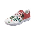 thumbnail image 3 of chaqlin Christmas Snowman Sneakers for Women Men Size 11 Breathable Lace Up Running Shoes Casual Low Top Walking Shoes Outdoor Training Flats with Non-slip Sole, 3 of 7