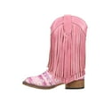 thumbnail image 3 of Roper Girls Double Fringe Glitter Metallic Square Toe Cowboy   Mid Calf Boo, 3 of 5