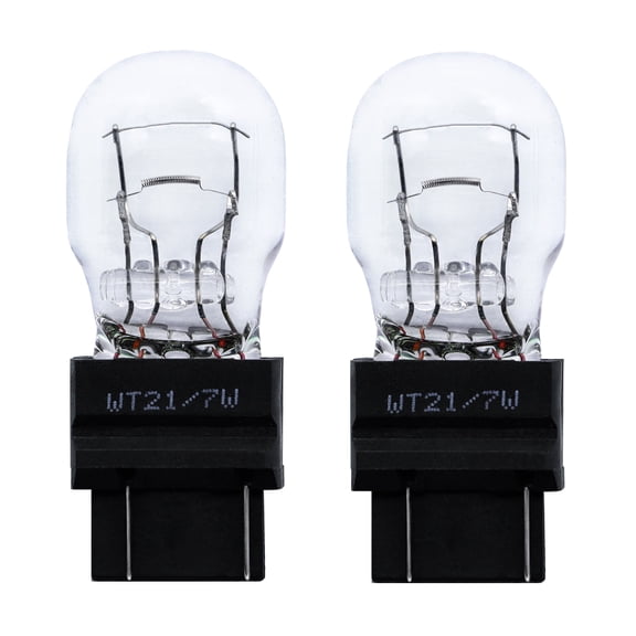 WT21/7W Halogen Bulb 12V OEM Replacement Brake Tail Turn Signal Lights Long Life, 2 Pack