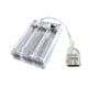 thumbnail image 5 of Portapilas 3xaa con tapa de interruptor, toma USB, protección fiable, clip de resorte profesional resistente, caja de batería transparente, 5 of 7