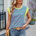 thumbnail image 3 of Women's Summer Top Basic Tee Shirts Casual Tank Loose Fit For Leggings Jeans Shorts Or Pants, 3 of 8