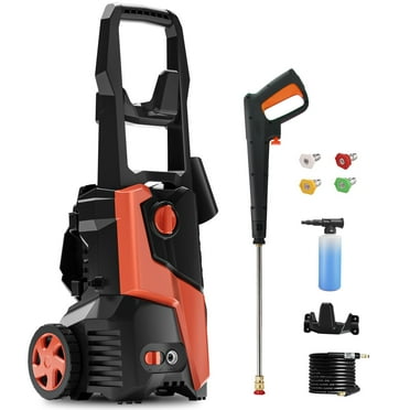 Electric Pressure Washer 4800PSI 2.9GPM with 4 Nozzles, 25FT Hose & Soap Tank, for Cars, Patio, Pool Cleaning (Orange)