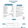thumbnail image 6 of Dukers DUC72F 7225 in Undercounter Commercial Freezer, Stainless Steel, 6 of 6