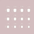 thumbnail image 3 of Mcolor Extra Short Press on Nails Square Nude Ombre Fake Nails Press ons Glue Stick on Nails with Designs Full Cover Acrylic Glossy Artificial Cute False Nail for Women Girls 24 Pcs, 3 of 8